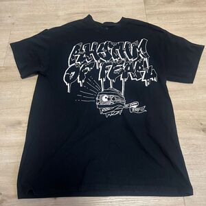 Rhythm Of Fear Mens Shirt Sz L‎ Black Cro mags Suicidal Tendencies Haywire NYHC